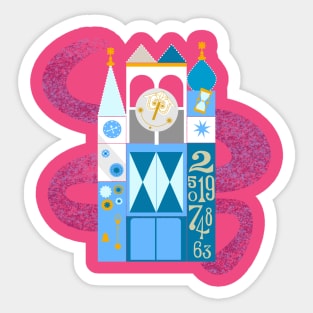 It’s a Small World Clock Sticker